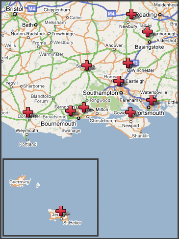 Map of South Region